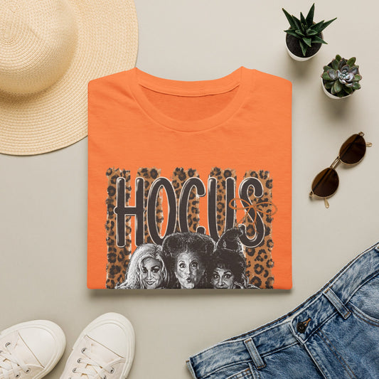 Hocus Pocus Leopard Witch Tee — Retro Halloween Spellbound T‑Shirt