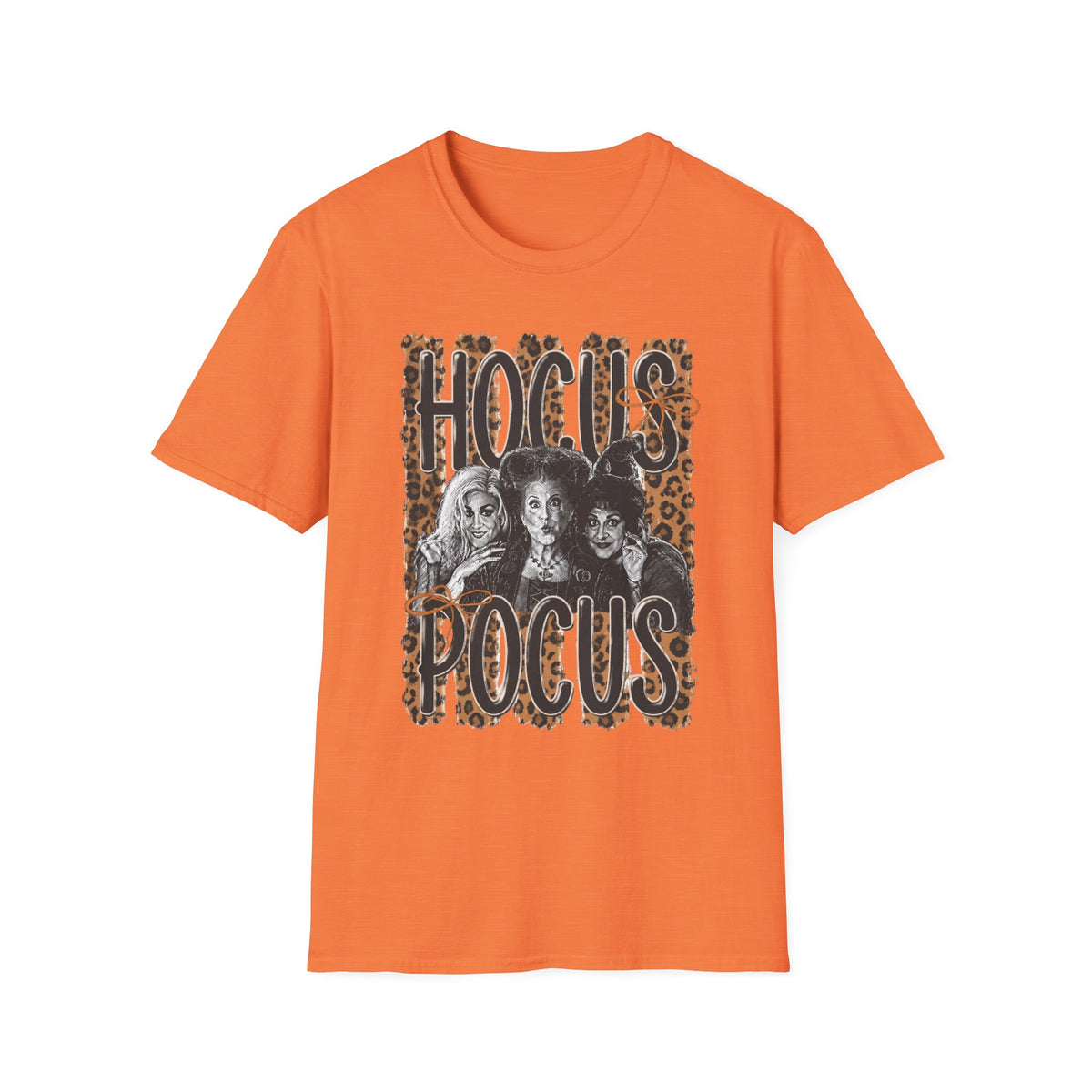 Hocus Pocus Leopard Witch Tee — Retro Halloween Spellbound T‑Shirt