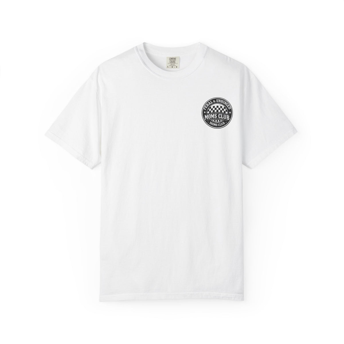 Moms Club T‑Shirt — "Feral & Unhinged" Skull Mom Graphic Tee