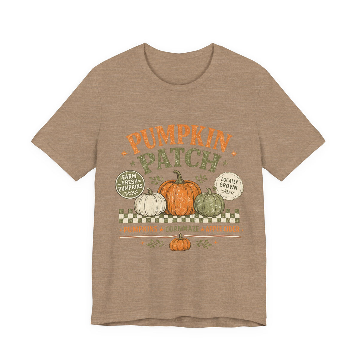 Pumpkin Patch Tee - Fall Harvest Pumpkins & Cider Graphic Shirt