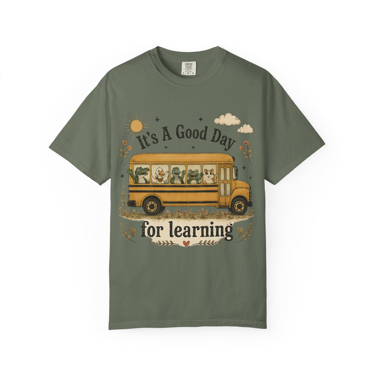 It's A Good Day for Learning T-Shirt — Cute School Bus Teacher & Student Back-to-School Tee