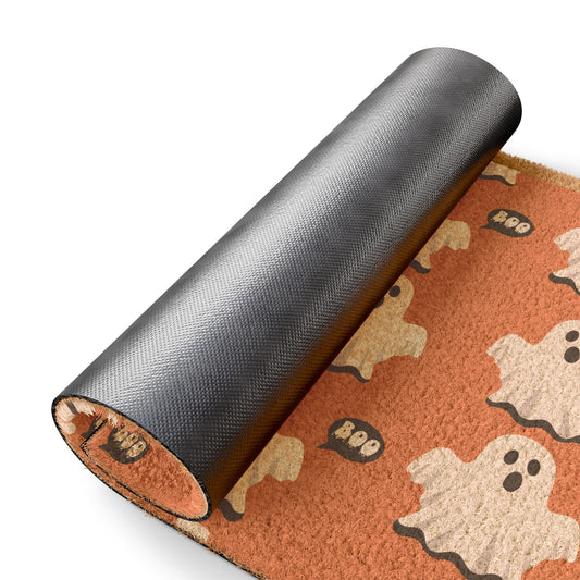 Halloween Ghost Doormat – Cute Spooky Welcome Mat for Fall & Trick-or-Treat