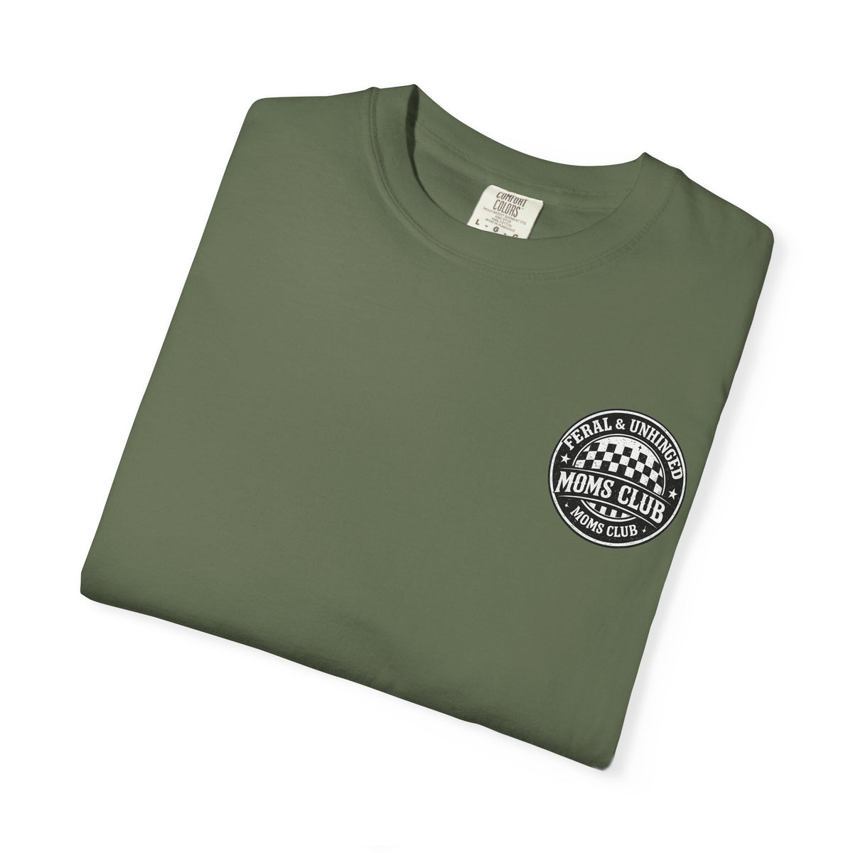 Moms Club T‑Shirt — "Feral & Unhinged" Skull Mom Graphic Tee