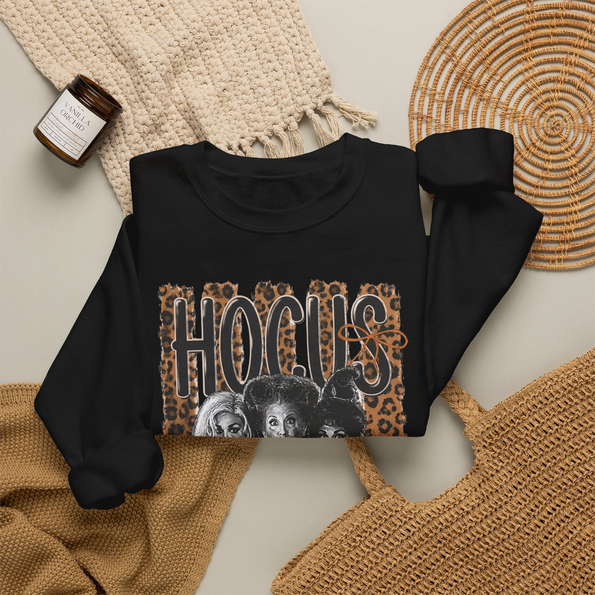Hocus Pocus Leopard Graphic Sweatshirt