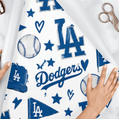 3Pack Gift Wrapping Paper Sheets (Made in USA) dodgers wrapping