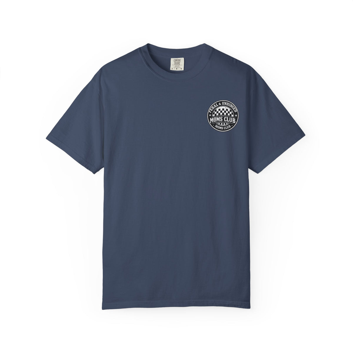 Moms Club T‑Shirt — "Feral & Unhinged" Skull Mom Graphic Tee