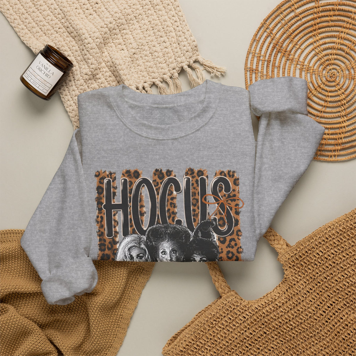Hocus Pocus Leopard Graphic Sweatshirt