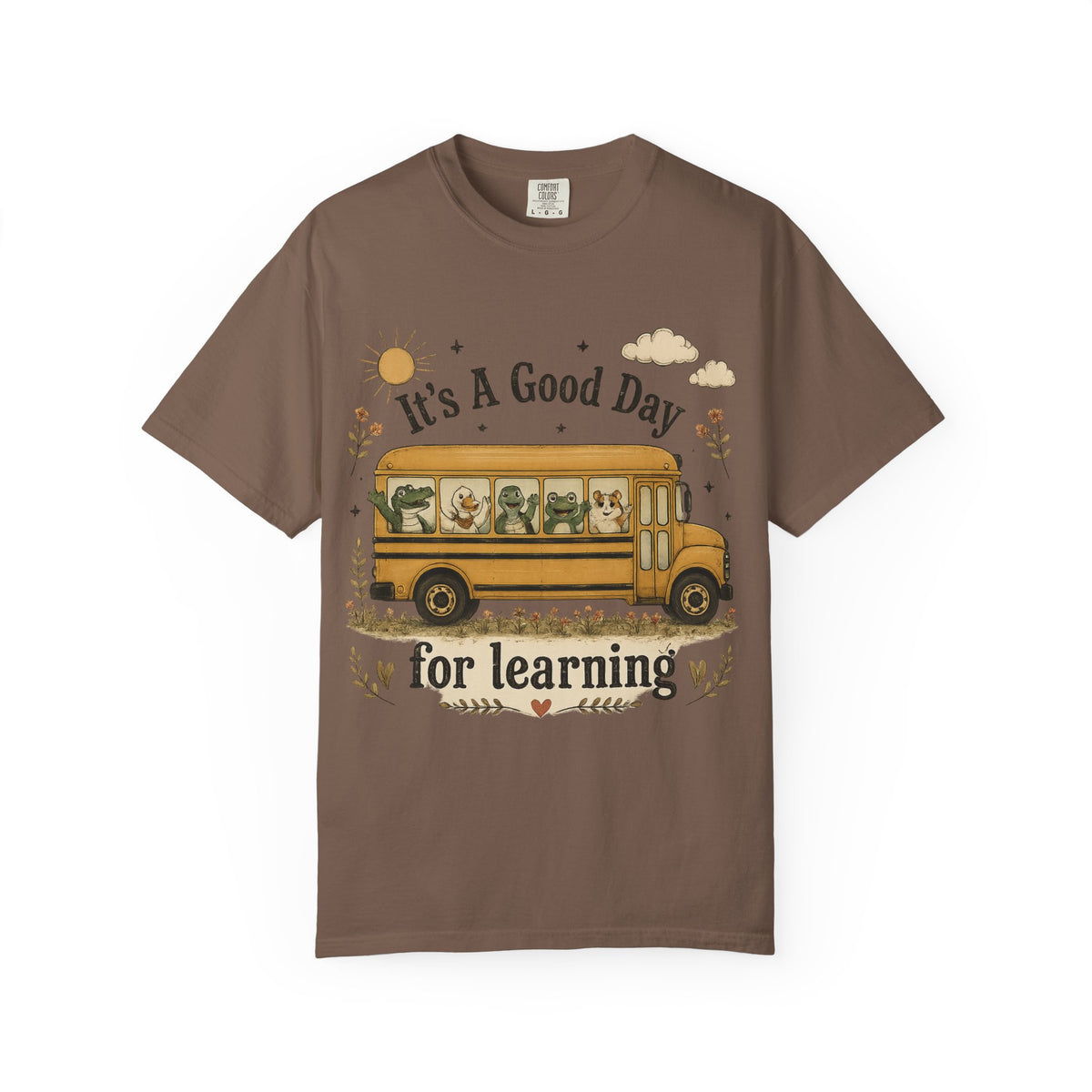 It's A Good Day for Learning T-Shirt — Cute School Bus Teacher & Student Back-to-School Tee