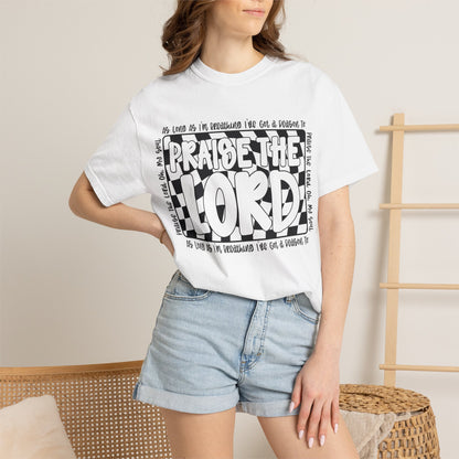 Praise the Lord T-Shirt — Bold Hand-Drawn Faith Graphic