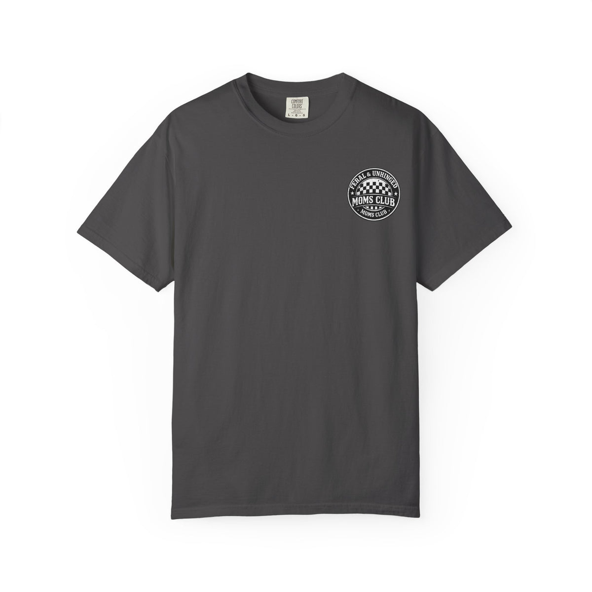Moms Club T‑Shirt — "Feral & Unhinged" Skull Mom Graphic Tee