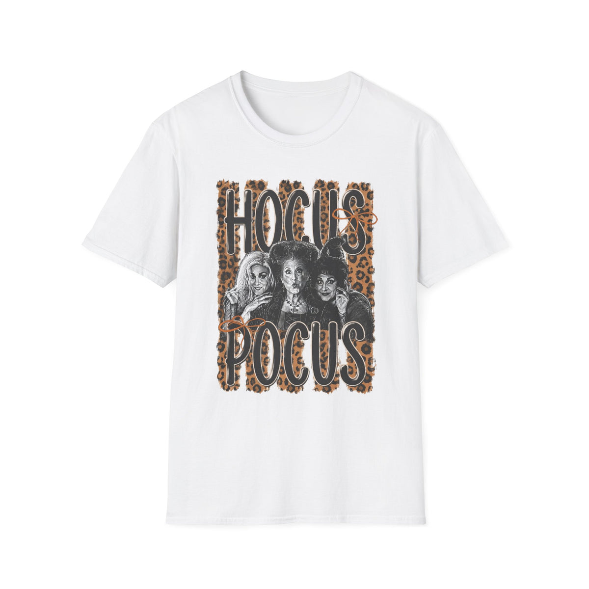 Hocus Pocus Leopard Witch Tee — Retro Halloween Spellbound T‑Shirt