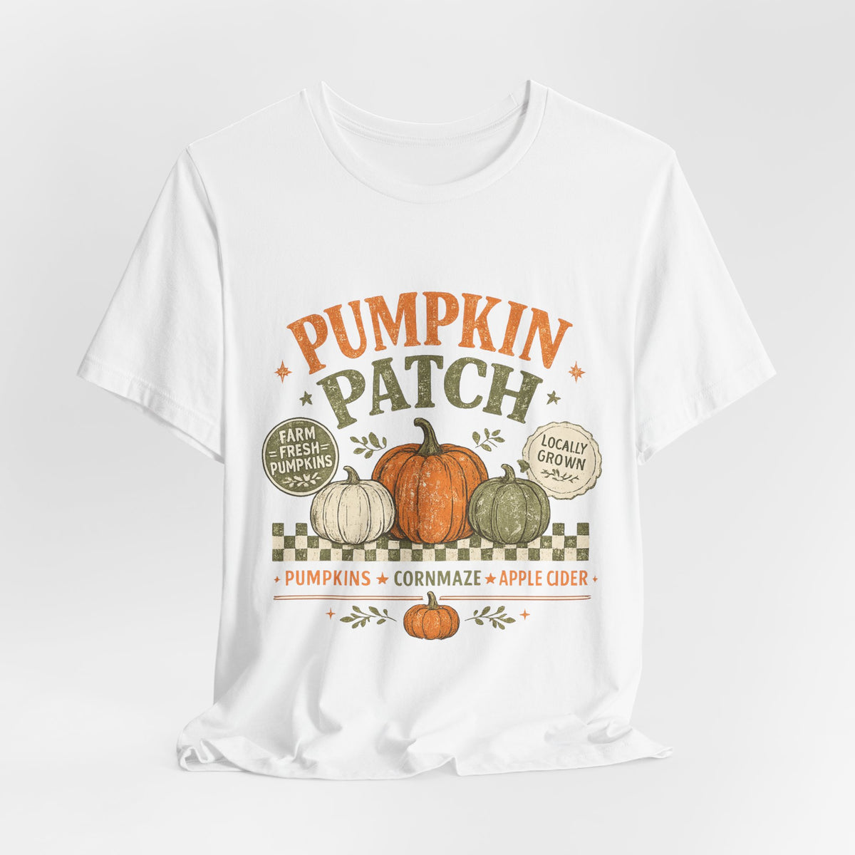 Pumpkin Patch Tee - Fall Harvest Pumpkins & Cider Graphic Shirt