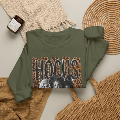 Hocus Pocus Leopard Graphic Sweatshirt